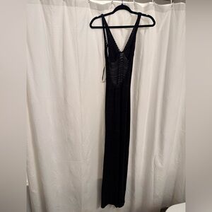 Torn by Ronny Kobo Black Maxi Dress